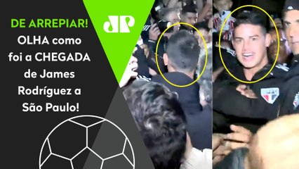 SURREAL! DE ARREPIAR! James Rodríguez CHEGA a São Paulo com FESTA ABSURDA da TORCIDA TRICOLOR!