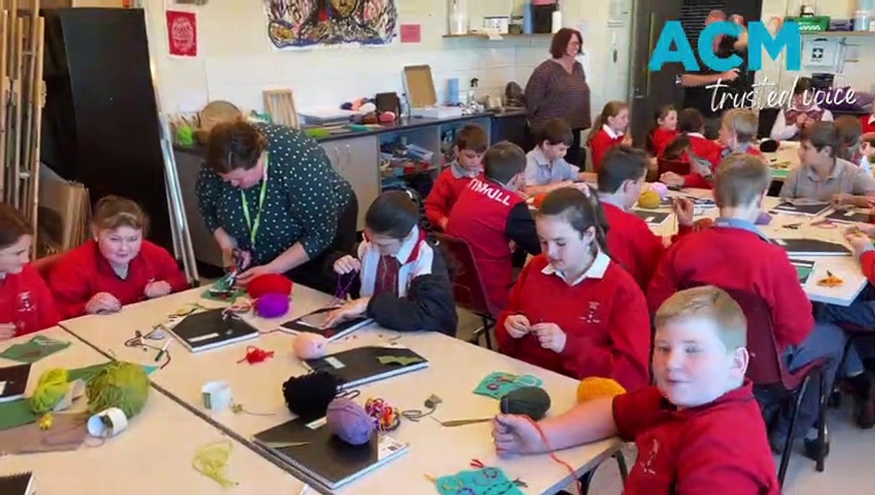 Tintinhull Public School students learn textiles from First Nations artists - Northern Daily Leader - 31/07/2023