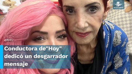 Muere mamá de la conductora Andrea Legarreta