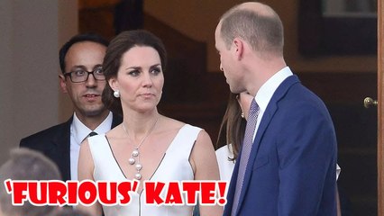 Kate Middleton let slip her mask and looked “furious” with Prince William at an important royal even