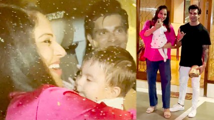 Bipasha Basu Spotted With Her Cute Daughter