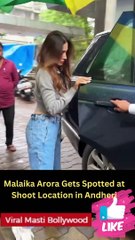 Malaika Arora Gets Spotted at Shoot Location in Andheri