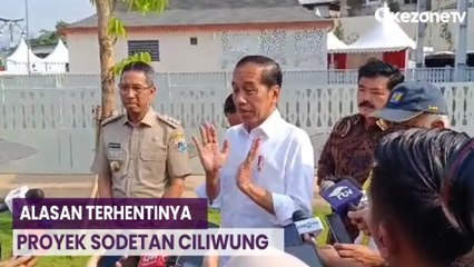 Presiden Jokowi Ungkap Alasan Sempat Terhentinya Proyek Sodetan Ciliwung