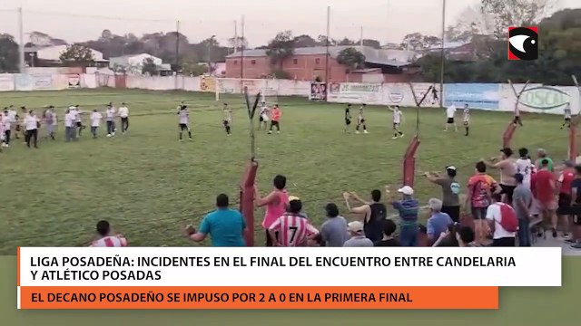 Liga Posadeña Incidentes en el final del encuentro entre Candelaria y Atlético Posadas