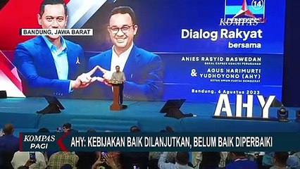 Pidato AHY di Acara Dialog Rakyat Bandung: Kebijakan Baik Dilanjutkan, Belum Baik Diperbaiki!
