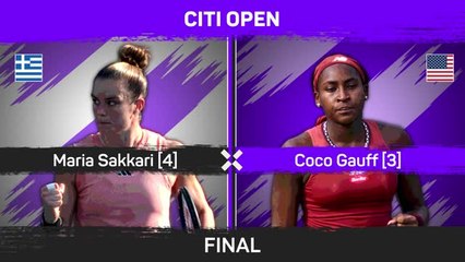 Gauff beats Sakkari to lift first American title