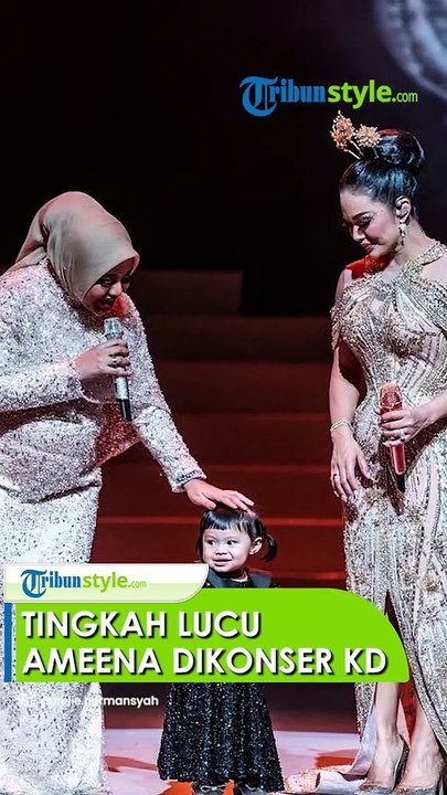 Tingkah Lucu Ameena Diajak Aurel Hermansyah ke Atas Panggung Konser Kris Dayanti, Atta Anak Pinter