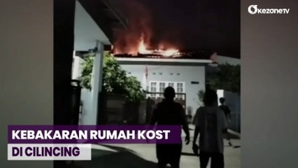 Diduga Korsleting Listrik, Indekos di Cilincing Jakarta Utara Terbakar