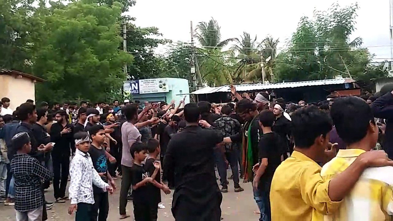 Gulbarga, Azaadari-e-Imam Hussain. ll 10th Muharram. ll Ashura, ll Matami Julus.