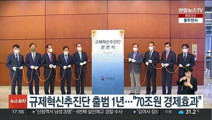 규제혁신추진단 출범 1년…"70조원 경제 효과"