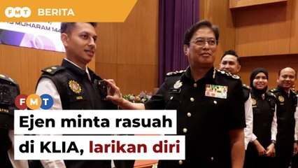 Ejen babit kekecohan di KLIA larikan diri