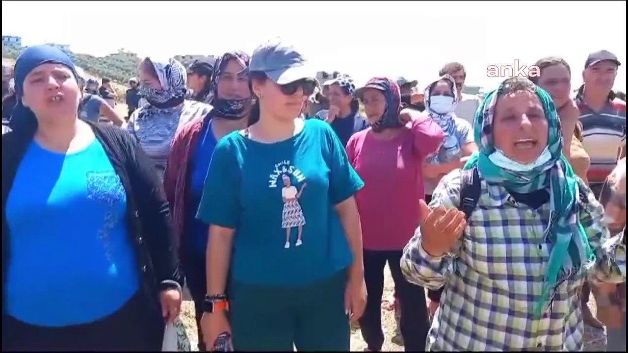 Antakya'da köylülerinin arazilerine jandarma eşliğinde iş makineleri girdi