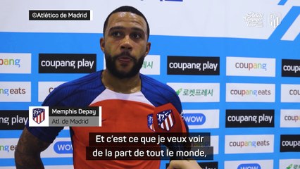 Depay : "C'est ce que je veux voir de la part de tout le monde"