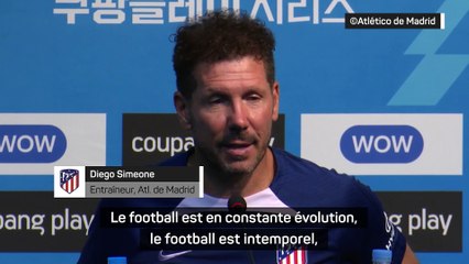 Simeone défend le style "intemporel" de son équipe