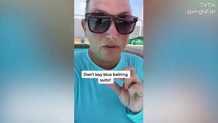 "I costumi blu sono pericolosi per i bambini!"