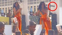Cardi B Reacts to Fan's Drink Throwing by Tossing Mic in Anger