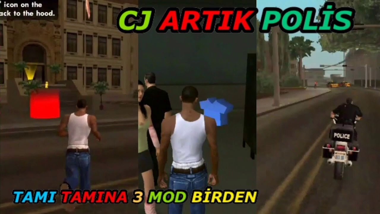 "GTA SA" Android POLİS MODU NASIL YAPILIR? Mobil İçin