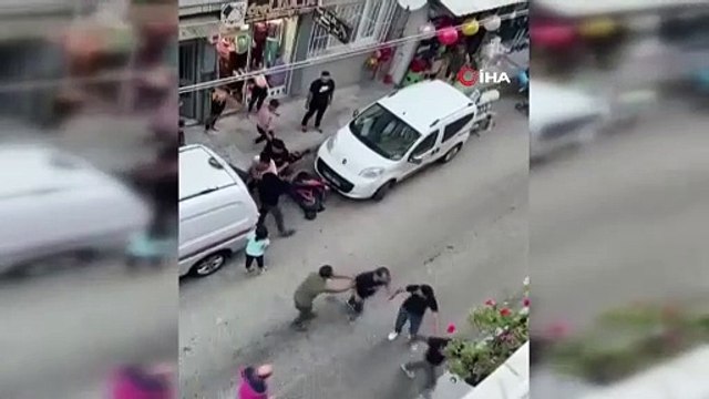 ’Yan baktın’ meselesinde sokak ringe döndü, yumruklar havada uçuştu