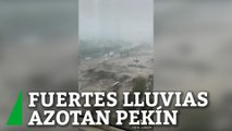 Impactantes imágenes de las lluvias en Pekín