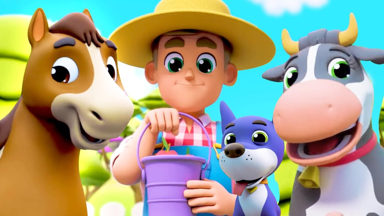 Old Macdonald, Farm Animal Song And Preschool Rhyme For Kids