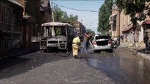 قتلى وجرحى جراء قصف صاروخي استهدف مدينة دونيتسك