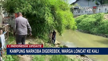 Polisi Gerebek Kampung Narkoba di Medan, Warga Panik dan Loncat ke Kali