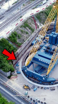 Rarement vue en France, cette grue peut soulever près de 1 700 tonnes !