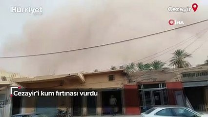 Cezayir’i kum fırtınası vurdu
