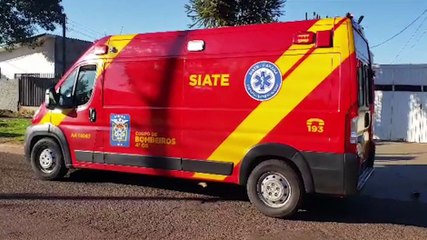 Motociclista fica ferido após colisão de trânsito na rua Maracaí