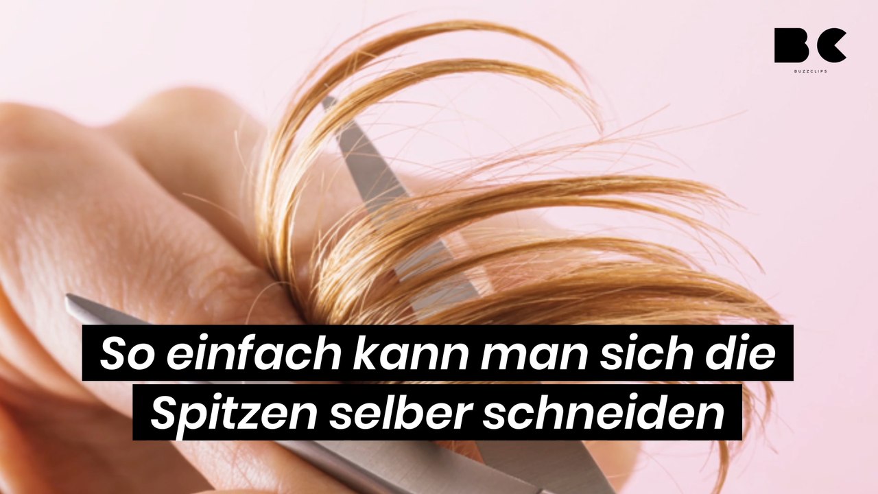 So einfach kann man sich die Spitzen selber schneiden