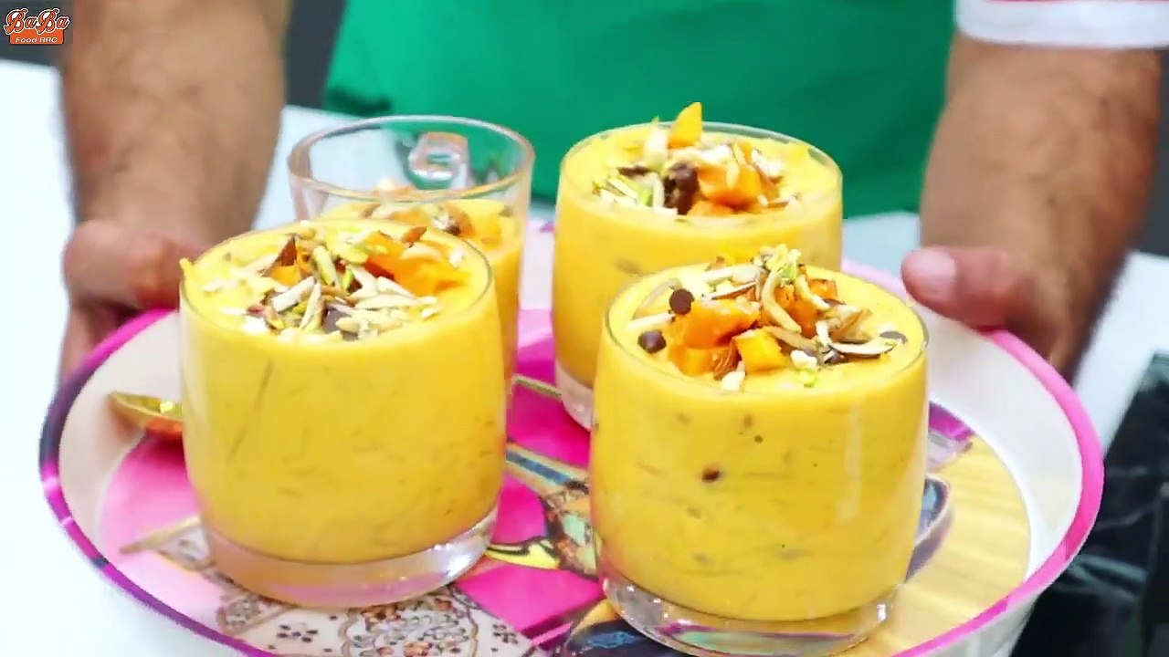 10 Minutes Mango Dessert Recipe - No Baking - No Oven - Eggless Dessert Idea - D