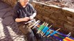 Weaving a Sara Belt with 14 Heddles on a backstrap-loom