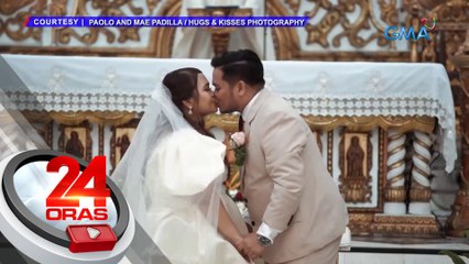 Kasal, tuloy kahit baha sa loob ng simbahan; kinumpara ng netizens sa "Crazy Rich Asians" | 24 Oras