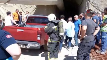 Fuite de gaz dans la construction du tunnel de la ligne de train à grande vitesse à Manisa： 1 travailleur sur 2 est mort