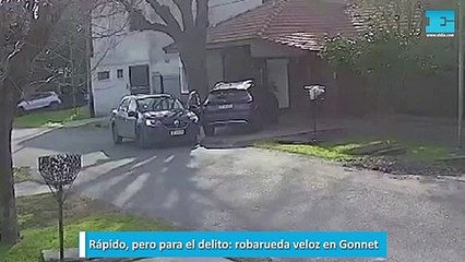 Rápido, pero para el delito, robarueda veloz en Gonnet