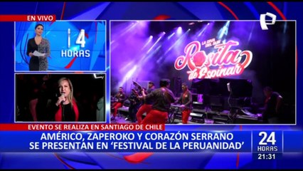 Chile: Zaperoko y Corazón Serrano ofrecieron concierto en “Festival de la Peruanidad”