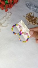 diy multi colour hoops _ jewelry _youtubeshorts _shorts   _art _creativefatimaakram(720P_HD)