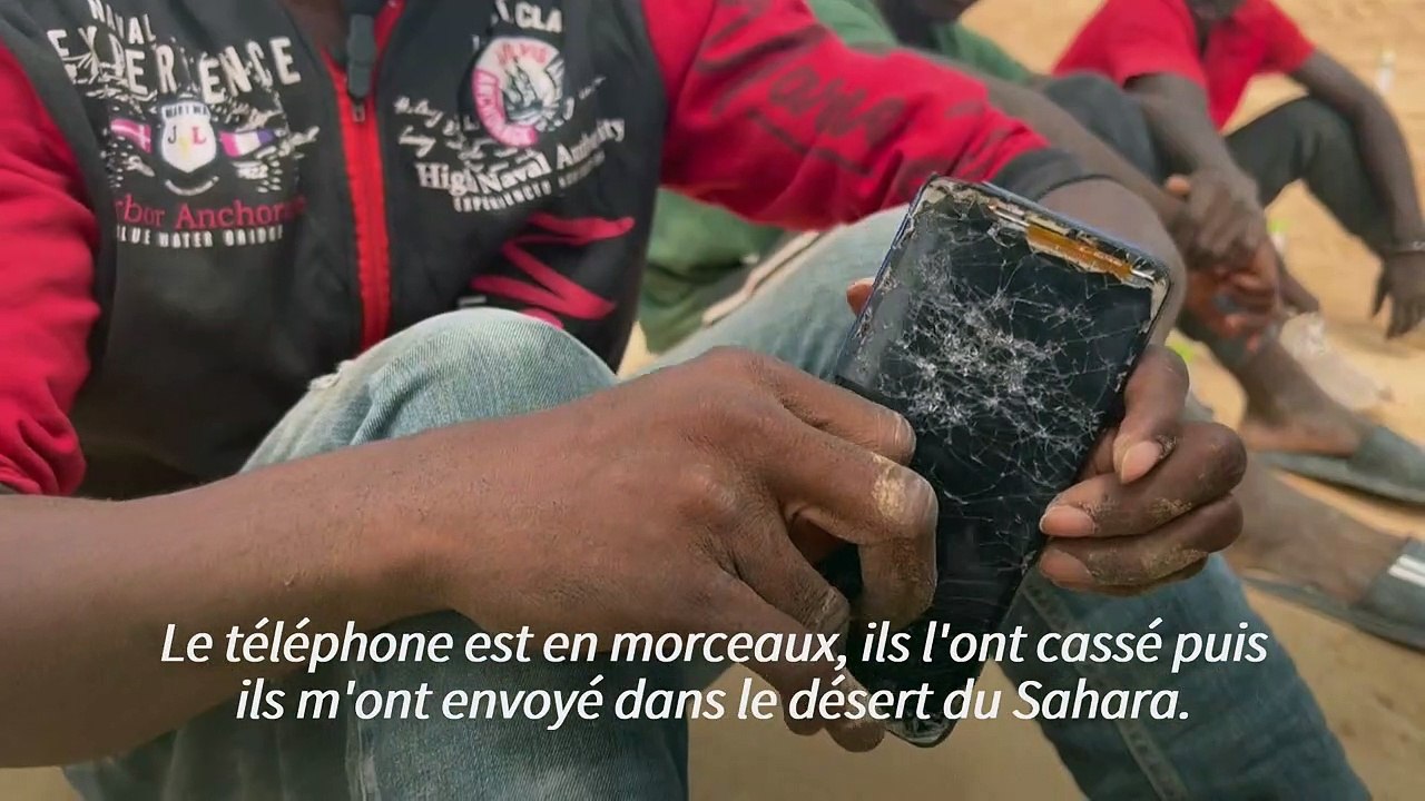 À bout de force, des migrants africains errent dans le désert entre Tunisie et Libye