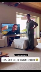 Elena Sofia Ricci reagisce guardandosi in tv, 'Non avevo il doppio mento'