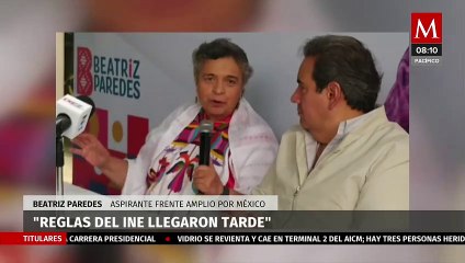 "Reglas del INE llegaron tarde", asegura Beatriz Paredes