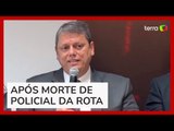 Tarcísio cita 8 mortes em operação no Guarujá, nega excesso e fala em 'atuação profissional' da PM