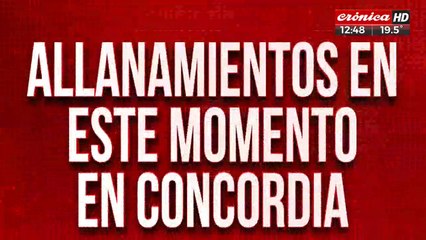 Allanamientos en Concordia: buscan más partes del cuerpo