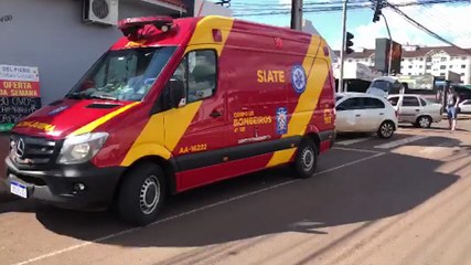 Mulher fica ferida em forte acidente de trânsito no Coqueiral