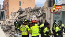 Edificio in ristrutturazione crolla a Matera, l'intervento dei Vigili del Fuoco