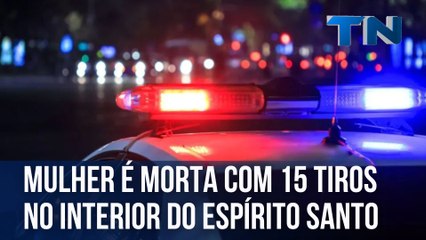 Mulher é morta com 15 tiros no interior do ES