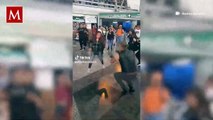 Usuarios 'armaron' pista de baile en pleno metro San Lázaro al ritmo de high energy