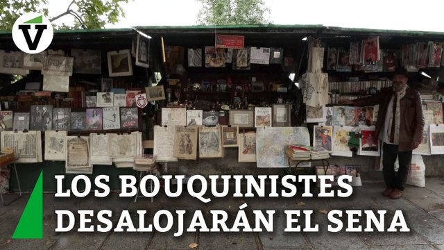 Expulsan a los emblemáticos libreros de las orillas del Sena para los Juegos Olímpicos
