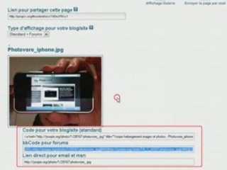 Tutorial : Héberger & afficher une image - Photovore
