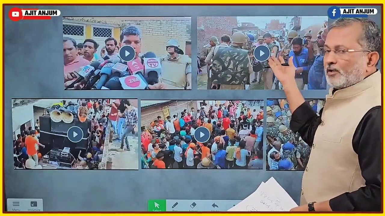 Yogi Adityanath के राज में उत्पाती कांवड़ियों को कंट्रोल करने सज़ा SSP Prabhakar Chaudhary को मिली  Ajit Anjum