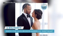 New York Knicks' Jalen Brunson Marries High School Sweetheart Ali Marks at Chicago's Ritz Carlton! (Exclusive)